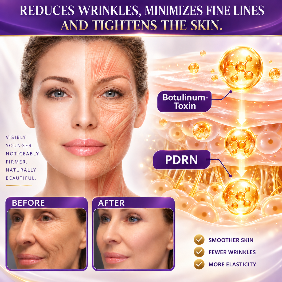 Natravor®🎗️ PDRN Multi-Peptide Firming Body Cream | Anti-Aging Skincare, Deep Hydration, Firming & Lifting Care for Smoother, More Radiant-Looking Skin