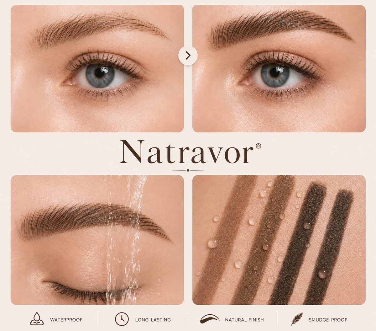 ✨Brow Lamination Stamp✨(Waterproof 3 Seconds Eye Make Up Nature Coloring Kit - Creates Natural Looking Brows for Makeup Beginners）